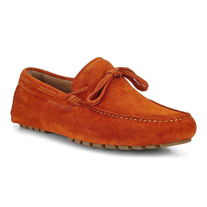 Zapatos Slip-On Ecco Dynamic Moc 2.0 Para Hombre,Naranjas,958124-ZIA